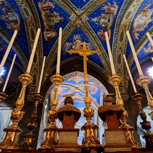 St Catherine of Siena altar Basilica di Santa maria Sopra Minerva Rome Italy