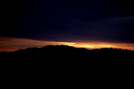 Sunrise from Turkey Flats backcountry board