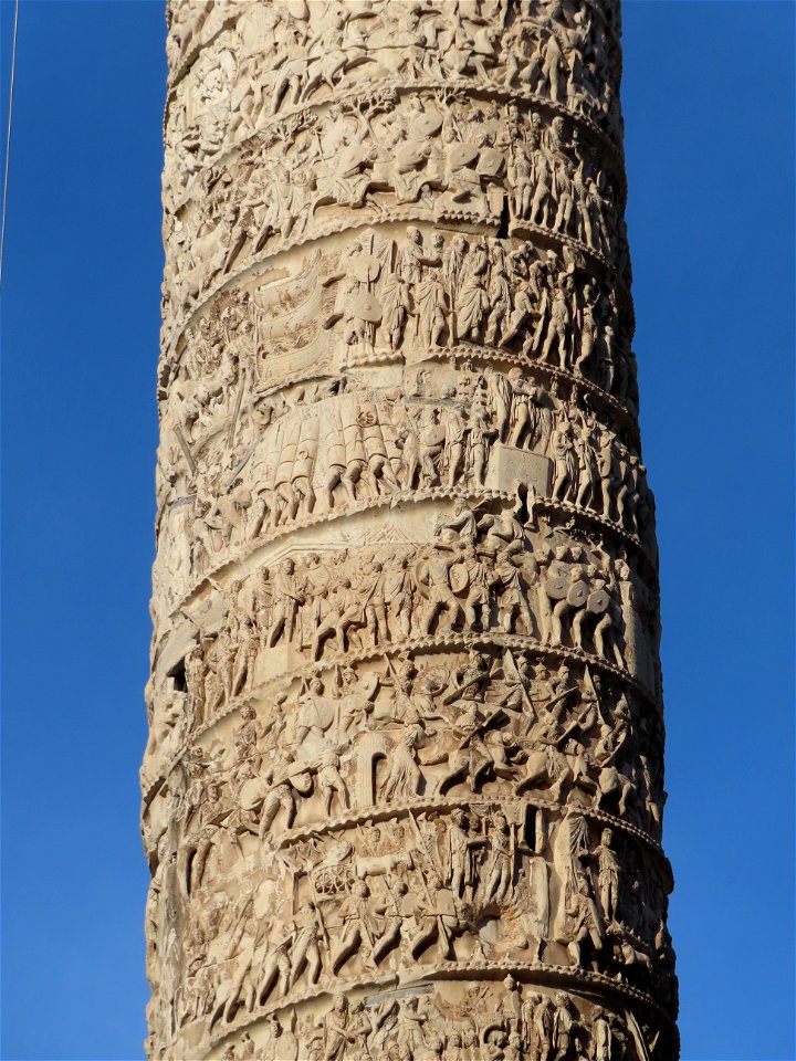 Detail Column of Marcus Aureliusby Palazzo Chigi Rome Italy
