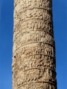Detail Column of Marcus Aureliusby Palazzo Chigi Rome Italy