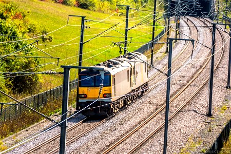 019 & 044 and a mass of wires. High Speed Railway Boarley Boxley Kent.