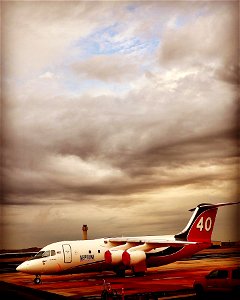 Airtanker at Boise Tanker Base