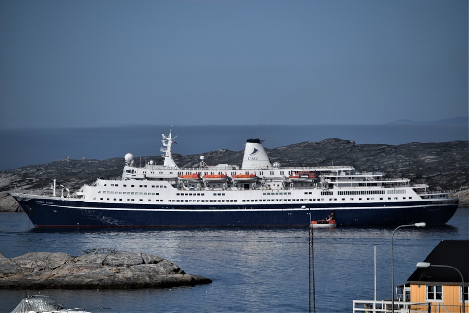 Cruise ship in Greenland. Ilulissat