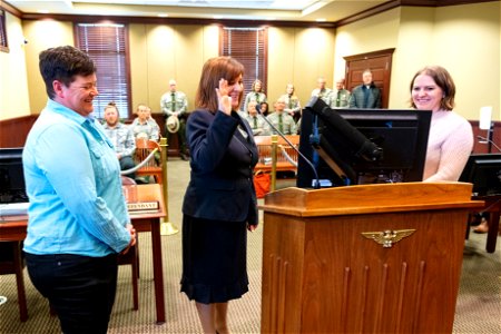 Stephanie Hambrick, United States Magistrate Judge, taking her oath of office