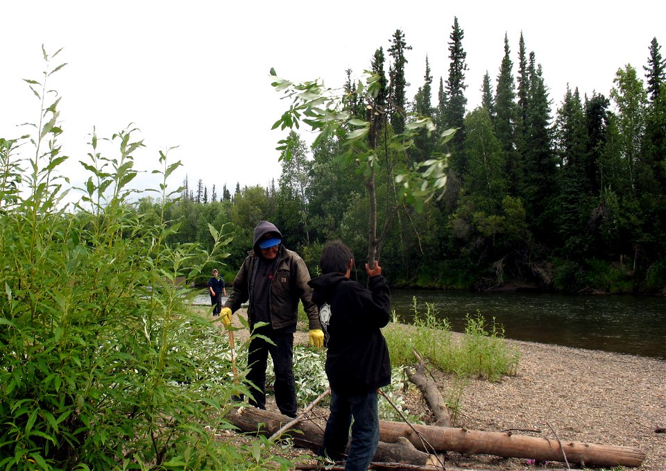 Building a fish drying rack