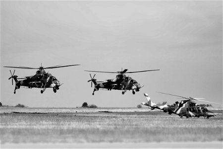 (l to r) Rooivalk x2 Agusta A109 LUH