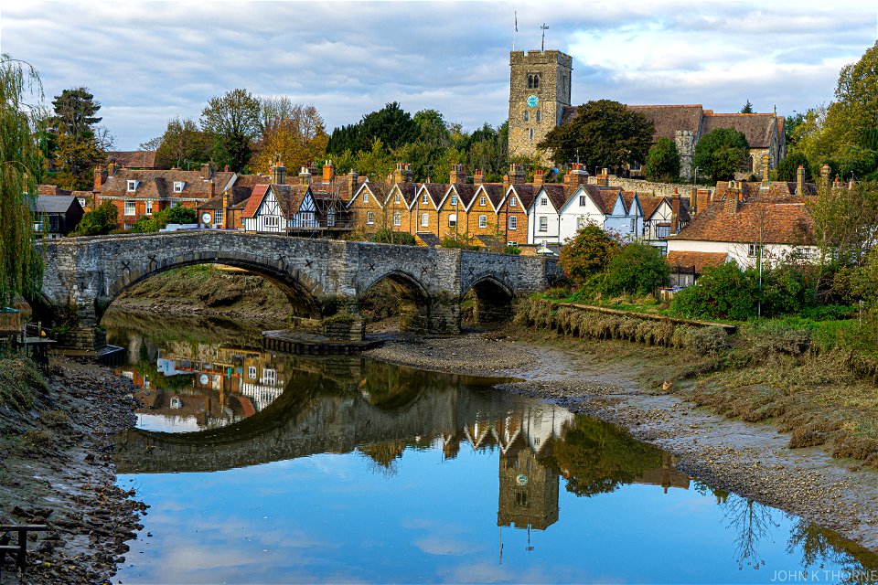 Aylesford Village Low tide reflections