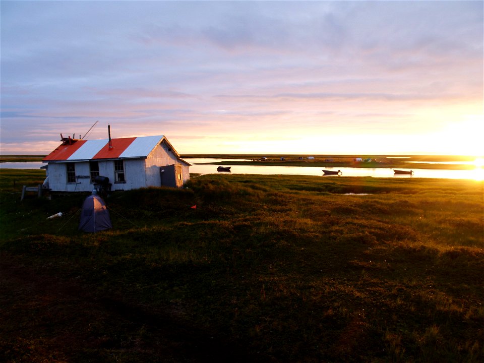 Sunset at Old Chevak photo