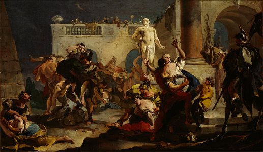 Giovanni Battista Tiepolo (1696–1770): The Rape of the Sabine Women / Sabiinitarten ryöstö / Sabinskornas bortrövanden photo