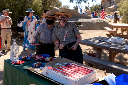 Park Rangers at the Naturalization Ceremony
