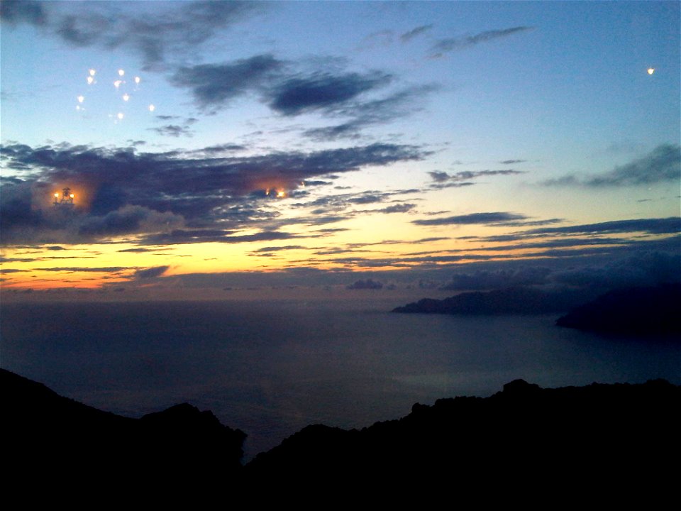 Coucher de soleil aux chandelles