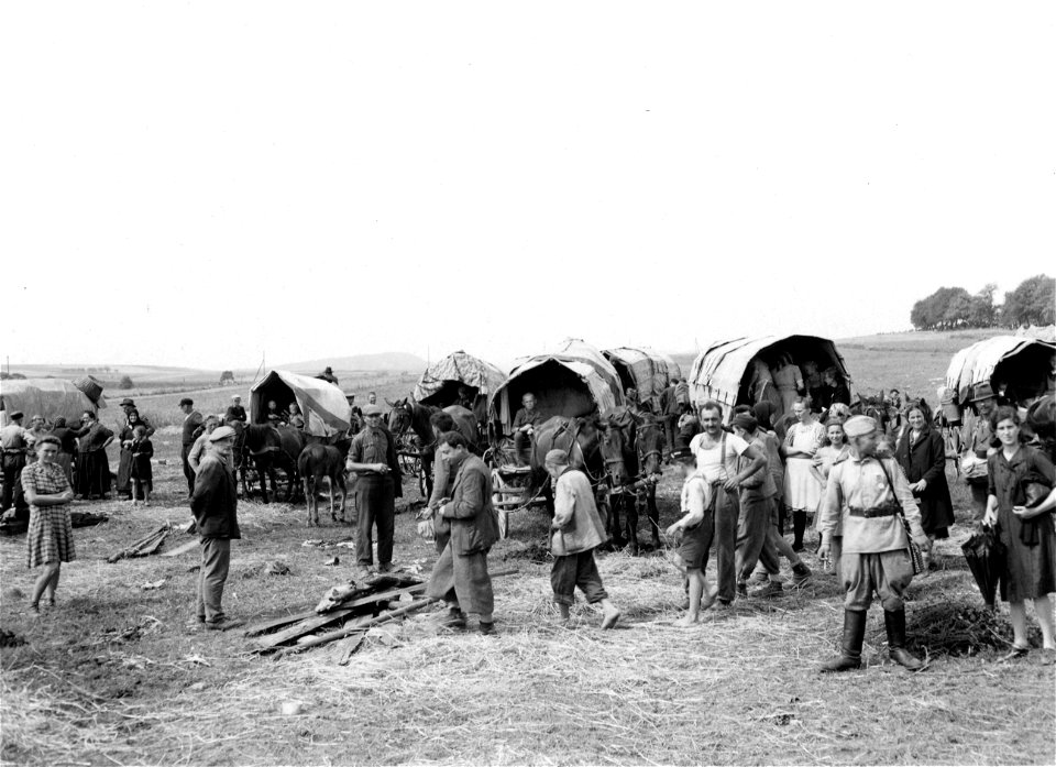 SC 405058 - Rumanian displaced persons on their way home.