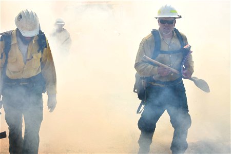 BLM’s Folsom Lake Veterans Crew perform RX Burn at Cosumnes River Preserve restoring critical habitat. photo