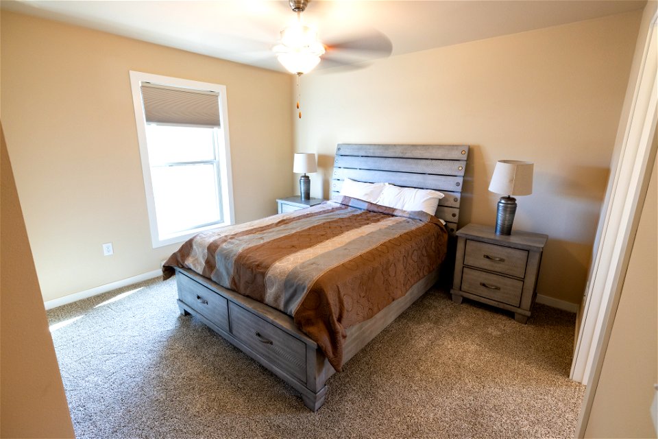 Housing improvement project goal 1: two-bedroom unit, bedroom