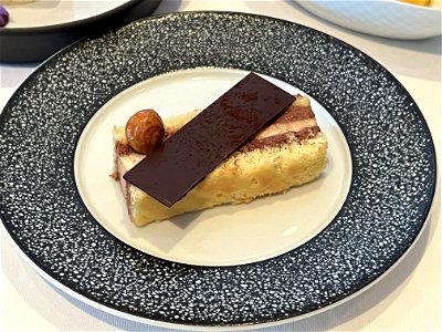 K+M Chocolate Zuccotto, Bombe Mousse, Ricotta Cream and Candied Hazelnuts photo