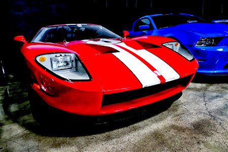Red white and blue. photo