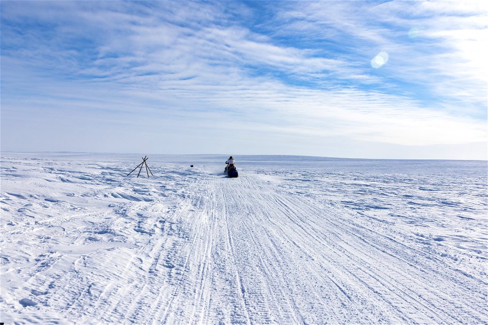 Snowmachine travel on Selawik National Wildlife Refuge.