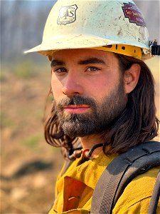Firefighter on Calf Canyon Fire photo