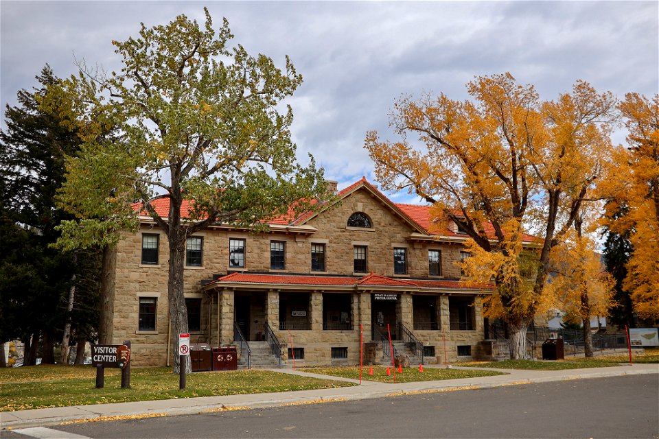 Albright Visitor Center in fall (2)