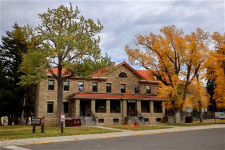 Albright Visitor Center in fall (2)