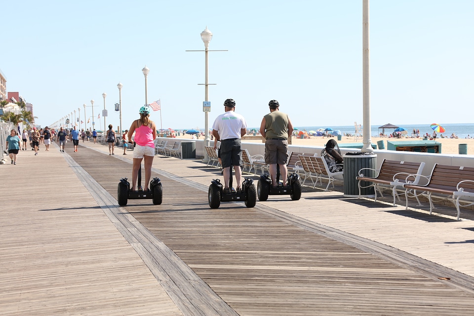 People at Ocean City Boardwalk
