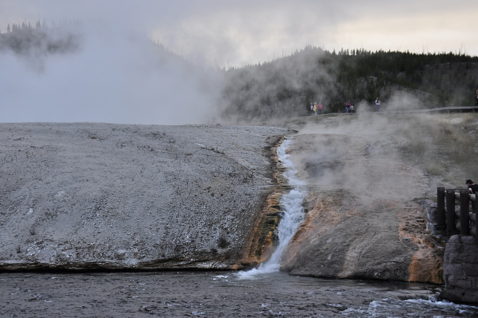 Blue Geyser Pool at Yellowstone