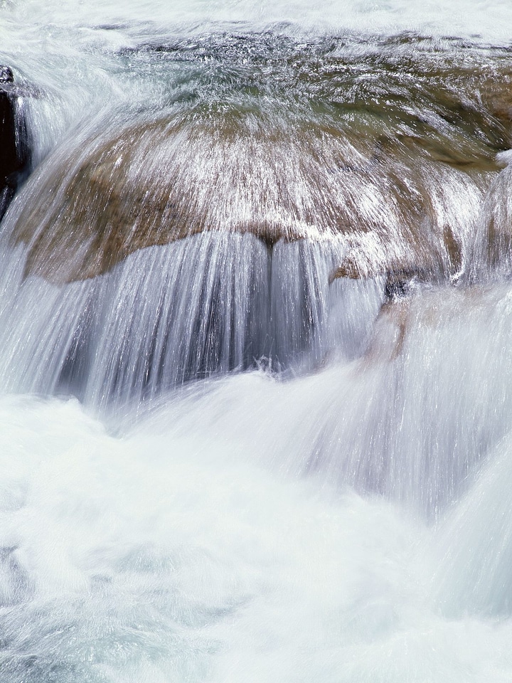 Beautiful landscape rapids on a mountains river