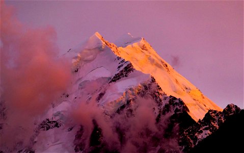 First light Mt Cook NZ. photo