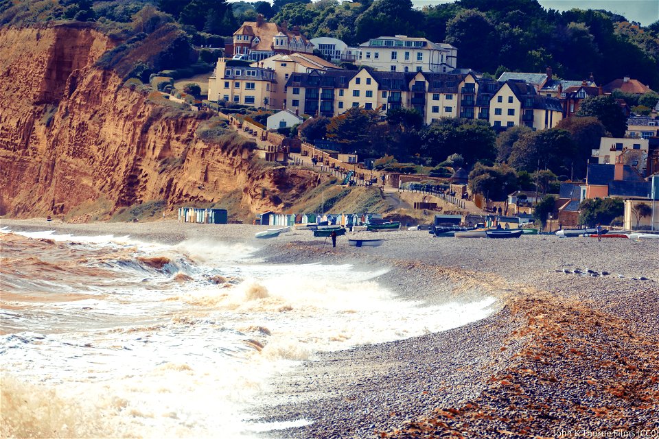 Budleigh Salterton is a seaside town on the coast in East Devon, England, 15 miles (24 km) south-east of Exeter. It lies within the East Devon Area of Outstanding Natural Beauty