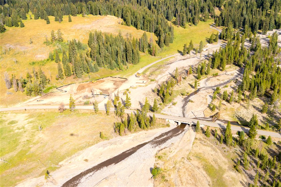 Yellowstone flood event 2022: Pebble Creek Campground (September 1)