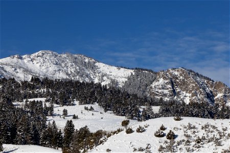 Sepulcher Mountain after a snowstorm photo