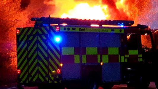 Bus Fire East Peckham Driver OK Bus was not in service. Feel free to share CC Licence