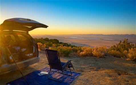 Dispersed campsite on Caliente Mountain Road