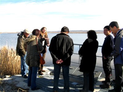 Biologist Wendy Woyczik explains marsh water management