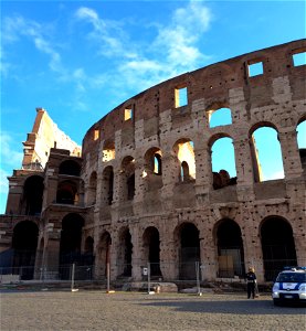 Outside the Colosseum Rome Italy