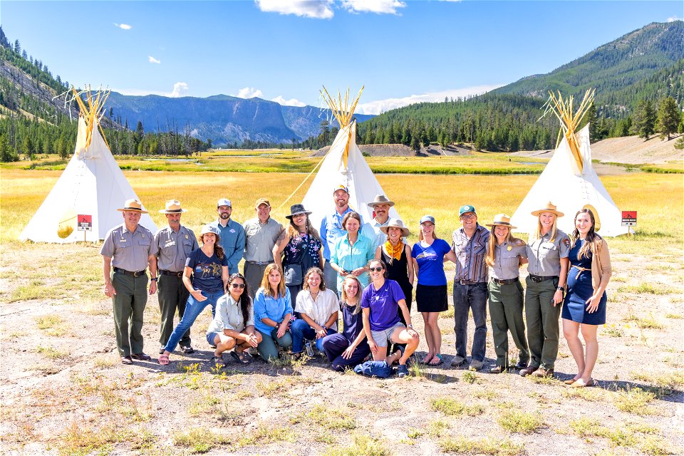 Yellowstone Revealed: Yellowstone Partners group photo at Teepee Village