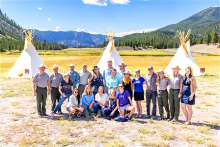 Yellowstone Revealed: Yellowstone Partners group photo at Teepee Village photo