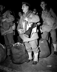SC 171505 - M/Sgt. William S. Elliott, of New York City, enroute overseas.