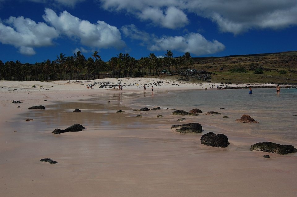 Anakena Beach Easter Island Chile