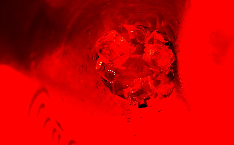 ICE IN A COKE GLASS