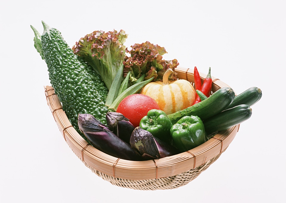 Fresh vegetables in the basket