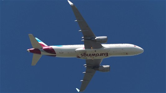 Airbus A320-214  D-AEWL Eurowings from Palma de Mallorca (6600 ft.)