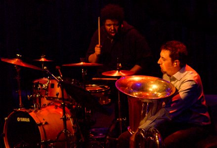Steve Lehman Octet 23 januari 2011 BIM Amsterdam - Tyshawn Sorey & Dan Peck