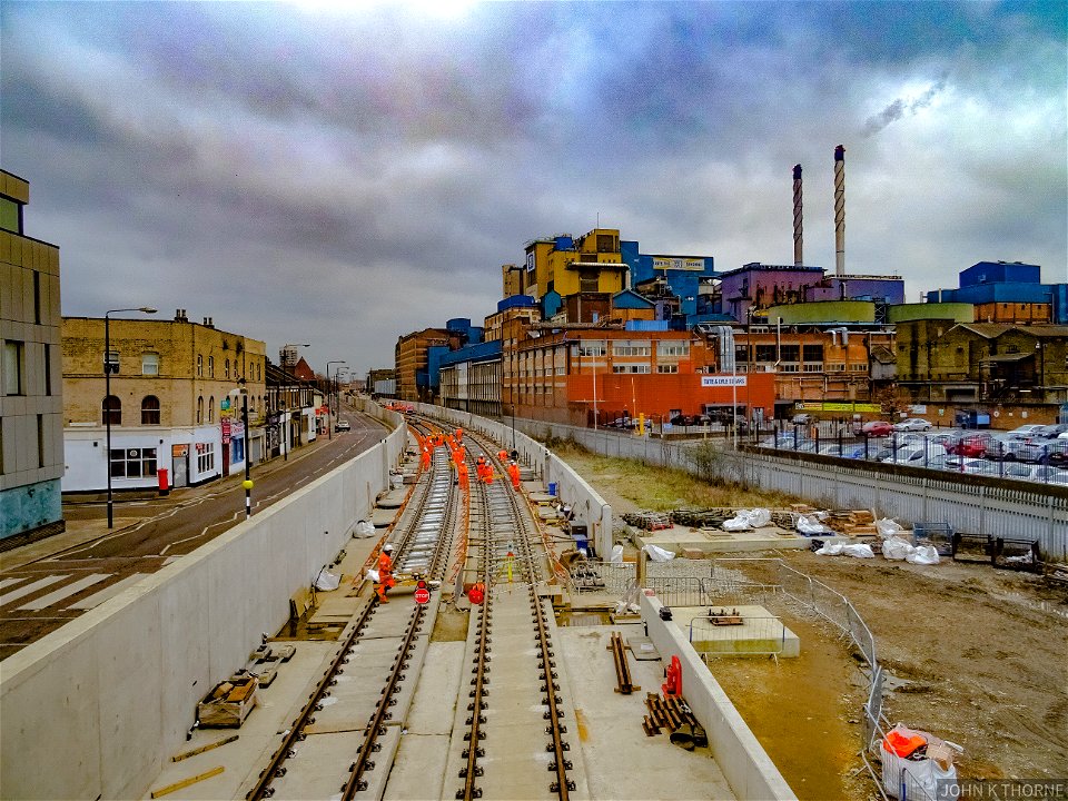 CrossRail Construction Silvertown Woolwich North