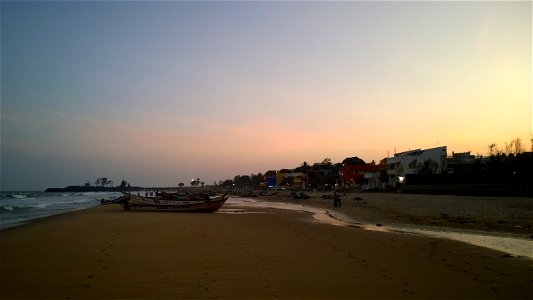 Plage de Mahabalipuram, Tamil Nadu, India