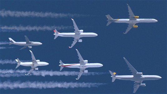 A collection of flights from the North to the South (Top to Bottom): photo