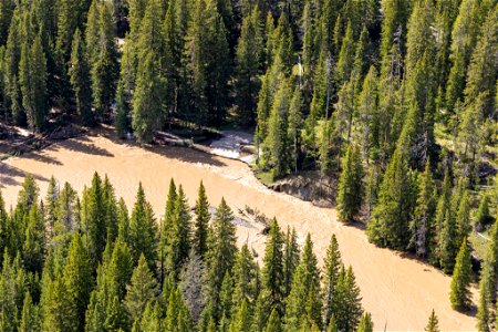 Yellowstone flood event 2022: Warm Springs picnic area washed out photo