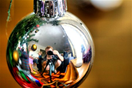 Christmas. Time for reflections. photo