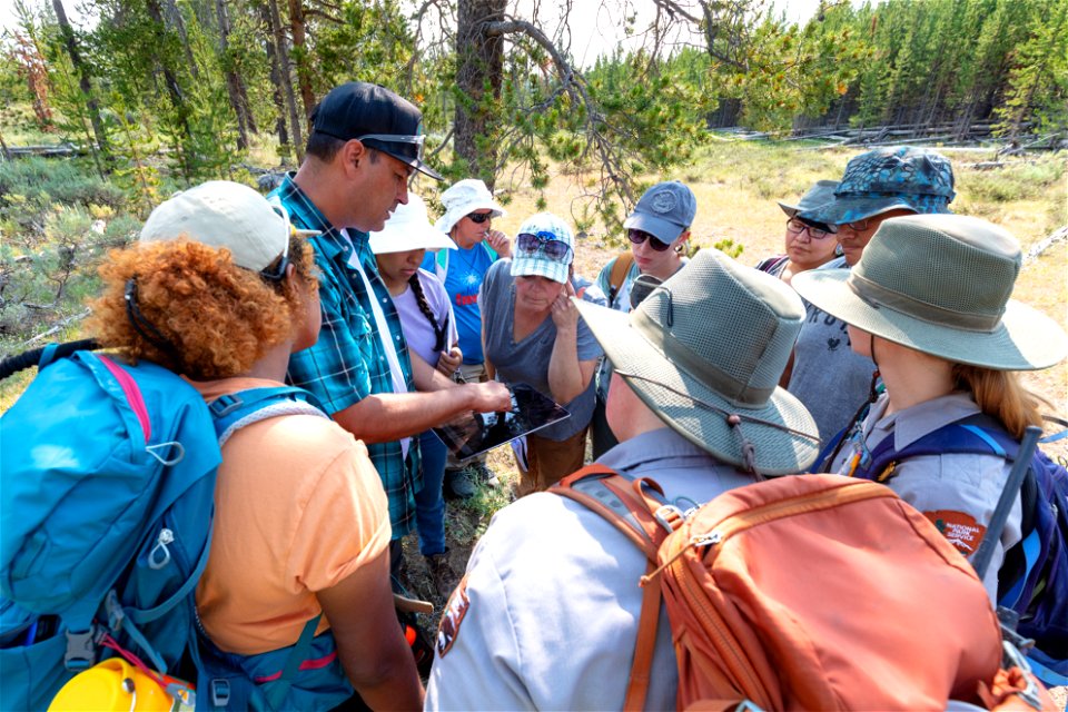 Salish Kootenai College Archaeology group: showing the survey site on a map