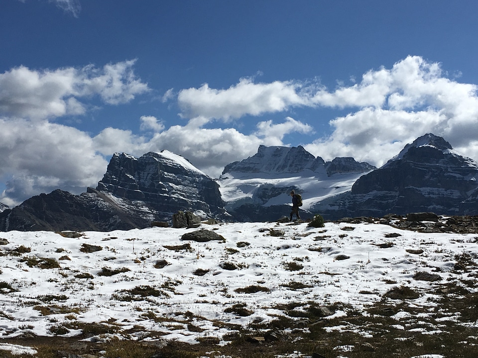 Canadian Rocky Mountains and the Saskatchewan Glacier